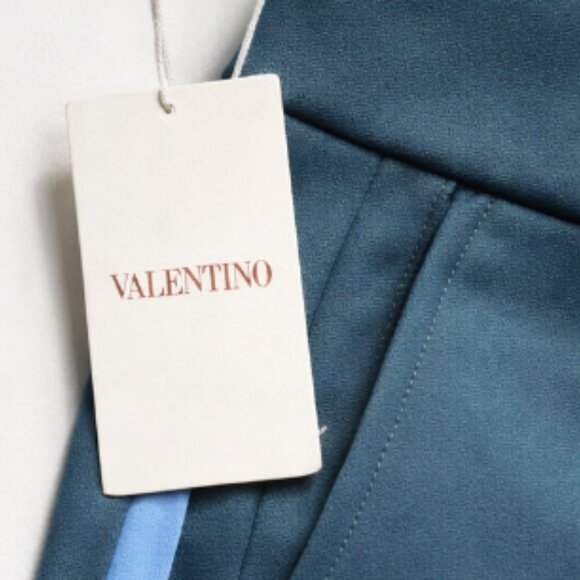 NWT Valentino Men’s Size 48 *32USWaist Teal Side Stripe Track Pants Italy - Picture 2 of 6